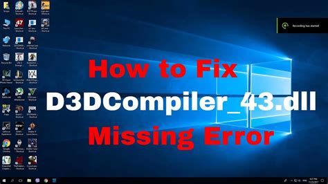 How To Fix D3DCompiler 43 Dll Missing Error Windows 10 GTA 5 YouTube