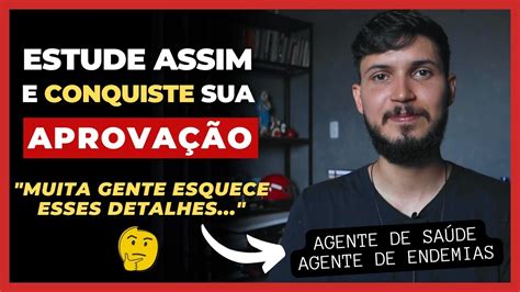 Como Ser Aprovado Para Acs E Ace Em Agente De Sa De E Agente De