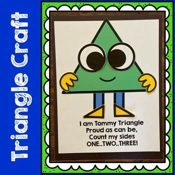 Triangle Craft, Triangle poem, Shape Craft by KinderBeez | TPT