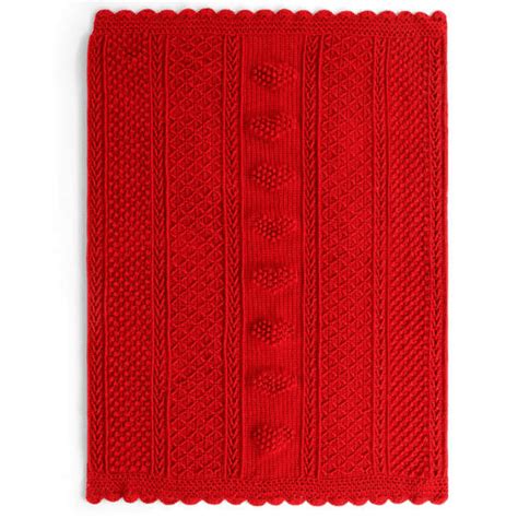 Red Heart Aran Hearts Throw Free Download