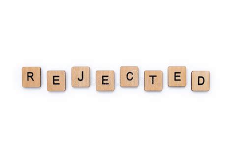 The word REJECTED stock image. Image of letter, icon - 151426725