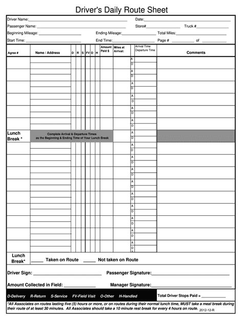 Route Sheet Template Fill Online Printable Fillable Blank Pdffiller