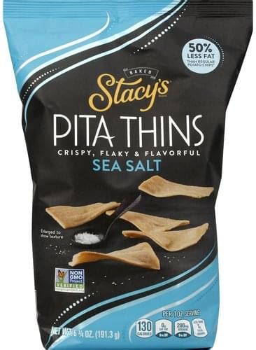 Stacys Baked Sea Salt Pita Thins 675 Oz Nutrition Information Innit