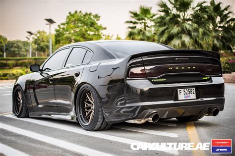 Slammed Supercharged Dodge Charger Srt On Beefy Vossen X Work Rims