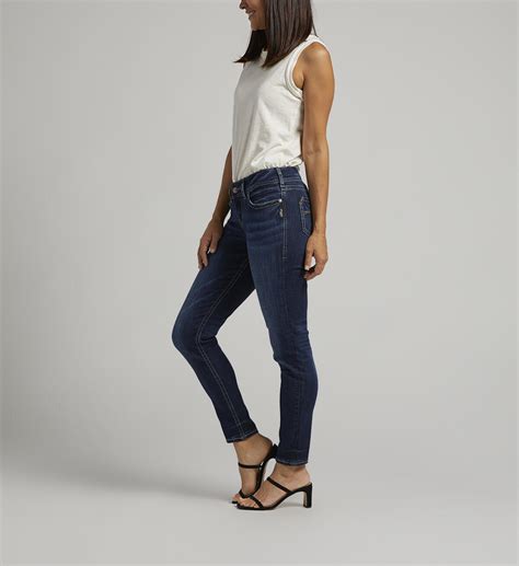 Buy Suki Mid Rise Skinny Jeans For Cad 11400 Silver Jeans Ca New