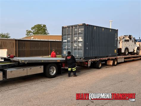 How to Move a Shipping Container - Heavy Equipment Transport