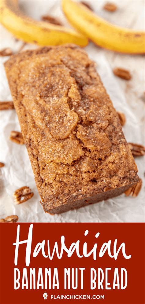 Hawaiian Banana Nut Bread Loaded With Pineapple And Coconut