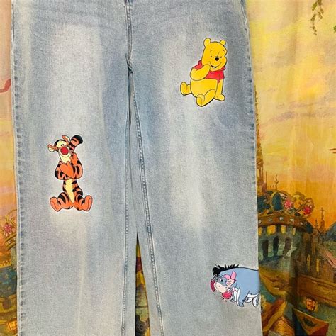 Hot Topic Jeans Disney Winnie The Pooh Characters Straight Leg Jeans Poshmark