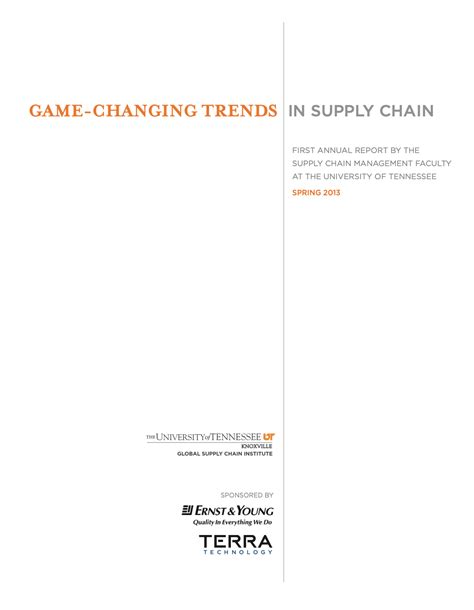 Game-changing Trends in Supply Chain Management - Global Supply Chain ...