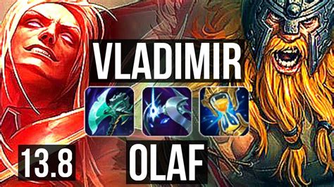 VLAD Vs OLAF TOP 700 Games 1 0M Mastery Godlike KR Master 13