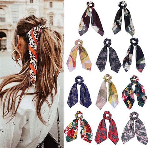 Buy Bohemian Woman Bouquet Headband Flower Print Cross Elastic Hair