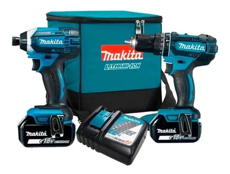 Parafusadeira Makita 18v Profissional - Makita Dlx2131 Parafusadeira Impacto 18v Profissional Azul-turquesa 18v ...