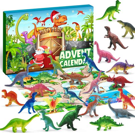 Izoel Calendrier De L Avent Dinosaure Gar Ons Figurines