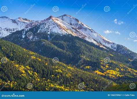 Beautiful Mountain Scenery In Aspen Telluride Colorado Stock Image