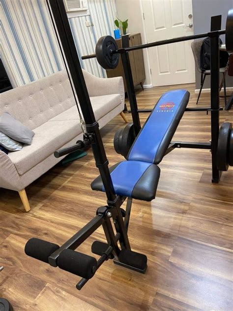 Marcy Bench Press Mcb 252 Free 120lb Plates Lazada Ph