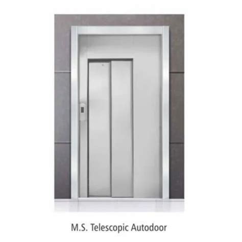 Mild Steel Side Opening Automatic MS Telescopic Elevator Doors At Best