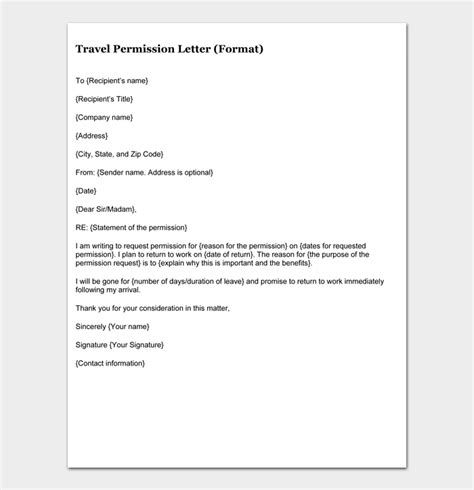 Travel Authorization Letter Ahronabubakr