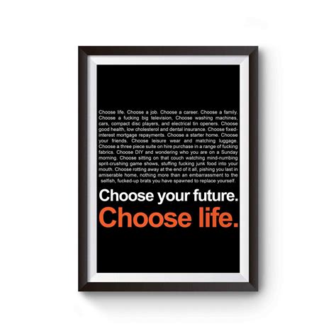 Trainspotting Choose Life Poster