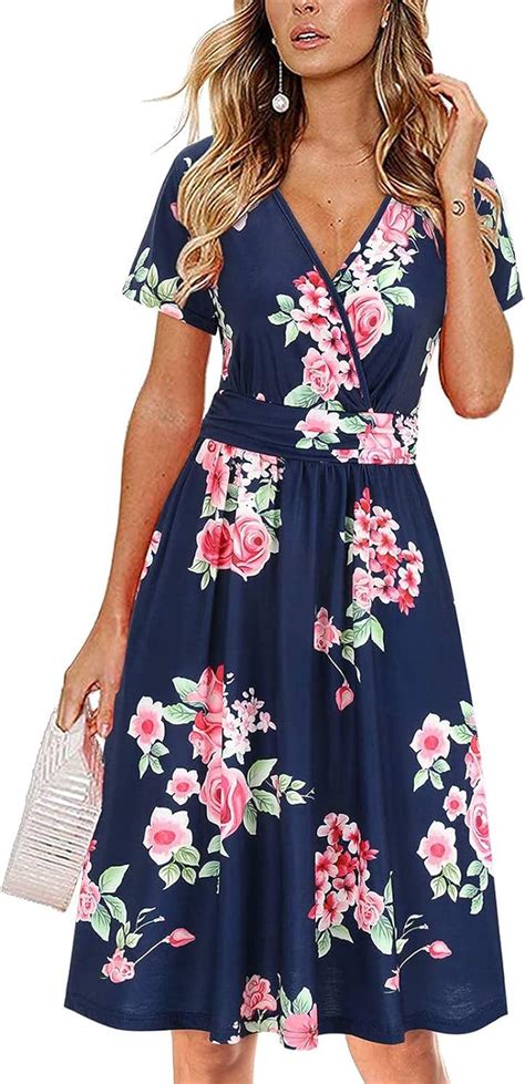 Frauen ärmellose lässige Blumendruck Strand Maxi lockeres Kleid Sommer