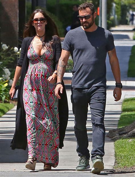 Pregnant Megan Fox And Ex Brian Austin Green Spotted Grabbing Lunch Day