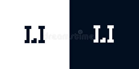 Creative Abstract Initial Letter Li Logo Stock Vector Illustration Of