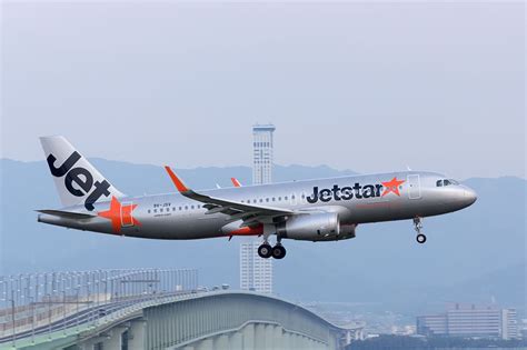 Jetstar Airways, JQ series flights at Kansai International Airport (KIX ...
