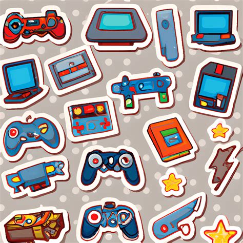 Video Game Stickers · Creative Fabrica