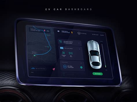 Electric Car Dashboard Ui Behance