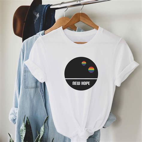 Lgbtq New Hope Sci Fi Pride Rainbow Shirt Gay Sci Fi Tee Gay Etsy