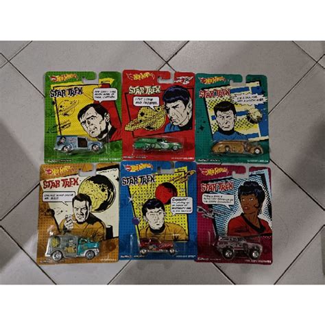 Hot Wheels Star Trek Complete Set Shopee Malaysia
