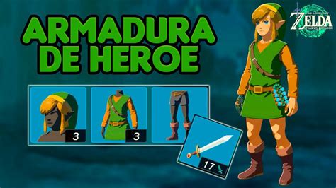 Guía Traje de Héroe Original Espada Zelda TotK YouTube