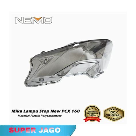 Mika Stoplamp Lampu Belakang Pcx Smoke Hitam Transparan Original