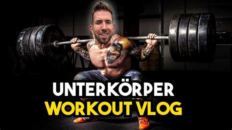 WORKOUT VLOG Ich nehme dich mit zu meinem Unterkörper Training