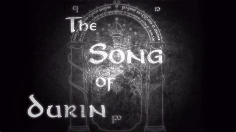 The Song Of Durin Gimli S Poem From Moria Youtube