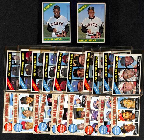 Lot Detail Lot Of Topps Willie Mays Topps