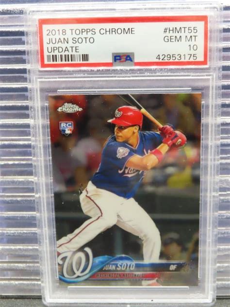 Topps Chrome Update Juan Soto Rookie Rc Hmt Psa Nationals Ebay