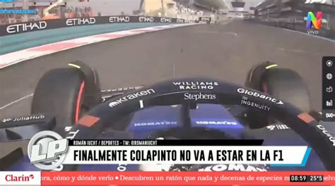 F1 Franco Colapinto continuará como piloto de reserva en Williams en