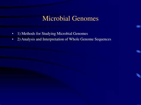 Ppt Microbial Genomes Powerpoint Presentation Free Download Id353534