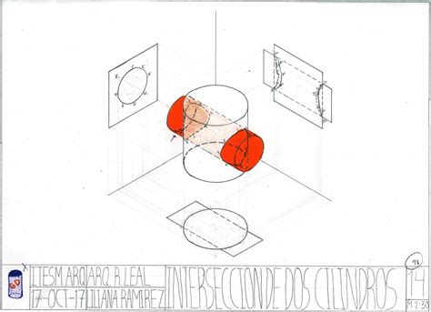 Lámina 14 INTERSECCION DE DOS CILINDROS