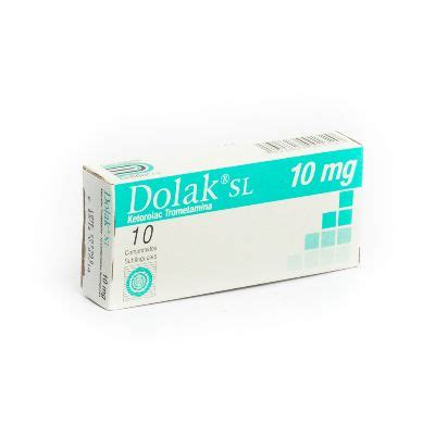 Ketorolac Trometamida Dolak S L 10 Mg X 10 Comprimidos Sublingual