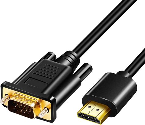 Herfair Hdmi To Vga Cable Gold Plated P Hdmi To Vga Adapter Active