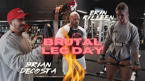 Brutal Leg Day With Fitness Superstars Youtube