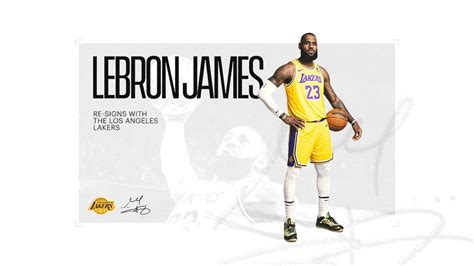 Los Angeles Lakers Re Sign Lebron James Nba