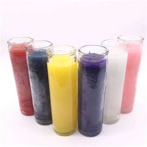 High Quality Religious Candles Votive Candles Round Pillar Glass Jar Church Candles In Stock