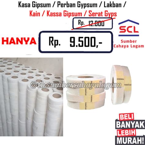 Promo Kasa Gipsum Perban Gypsum Lakban Kain Kassa Plafon