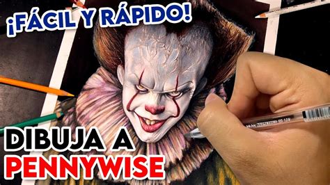 Como Dibujar A Pennywise Tutorial Paso A Paso Youtube