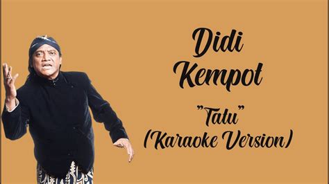 Didi Kempot Tatu Karaoke Version By Lc Karaoke Youtube