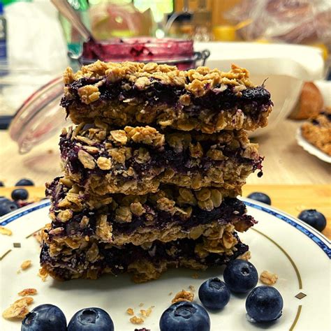 Blueberry Jam Oatmeal Bars Recipe Gluten Free Veganiac