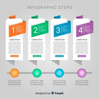 Free Vector | Infographic steps