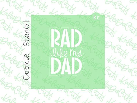 Rad Dad Stencil Kaleidacuts